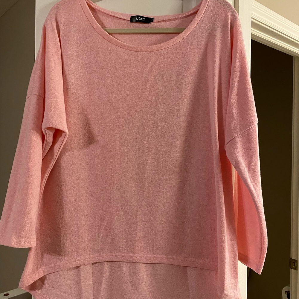 Pink uget sweater worn one time